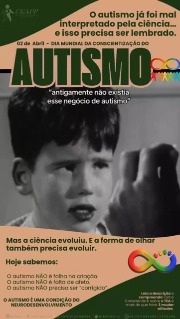 💙🧠 2 DE ABRIL | DIA MUNDIAL DA CONSCIENTIZAÇÃO DO AUTISMO

🚨 O AUTISMO JÁ FOI MAL INTERPRETADO PELA CIÊNCIA… E ISSO PRECISA SER LEMBRADO.

Durante muitos anos, o autismo foi cercado por mitos, medo e silêncio.
Crianças foram chamadas de “frias”, “distantes”…
Mães foram injustamente culpadas.

❌ Sim, você leu certo:
A teoria das “mães geladeiras” marcou uma das fases mais dolorosas da história da psicologia — hoje completamente desacreditada.

💔 Muitas crianças foram:
• Institucionalizadas
• Medicadas em excesso
• Silenciadas em suas formas de existir

Tudo isso porque o diferente ainda não era compreendido.

⚠️ Mas a ciência evoluiu. E a forma de olhar também precisa evoluir.

✨ Hoje sabemos:
O autismo NÃO é falha na criação.
O autismo NÃO é falta de afeto.
O autismo NÃO precisa ser “corrigido”.

🧠 O autismo é uma condição do neurodesenvolvimento.
E cada pessoa autista carrega uma forma única de perceber, sentir e se relacionar com o mundo.

🌱 O que antes era exclusão… hoje precisa ser ACOLHIMENTO.
🌱 O que antes era julgamento… hoje precisa ser CONHECIMENTO.
🌱 O que antes era silêncio… hoje precisa ser VOZ.

💡 Conscientizar é mais do que falar. É mudar atitudes.

✔️ Diagnóstico precoce
✔️ Intervenções baseadas em evidências
✔️ Acompanhamento multiprofissional
✔️ Inclusão real (não só no discurso)
✔️ Respeito à singularidade

💙 Porque por trás de cada diagnóstico, existe uma pessoa — com história, potencial e subjetividade.

✨ Neurodiversidade não é erro. É diferença. E diferença não se corrige, se compreende.

🗣️ E você, já parou para pensar como a sua forma de enxergar o autismo pode transformar vidas?

💬 Comente, compartilhe e ajude a levar mais informação e empatia.

💙 CEAPP — fazendo você nunca desistir de você.

#DiaDoAutismo #ConscientizaçãoDoAutismo #Neurodiversidade #Autismo #Inclusão SaúdeMental Psicologia Neuropsicologia CEAPP Respeito AutismoNoBrasil