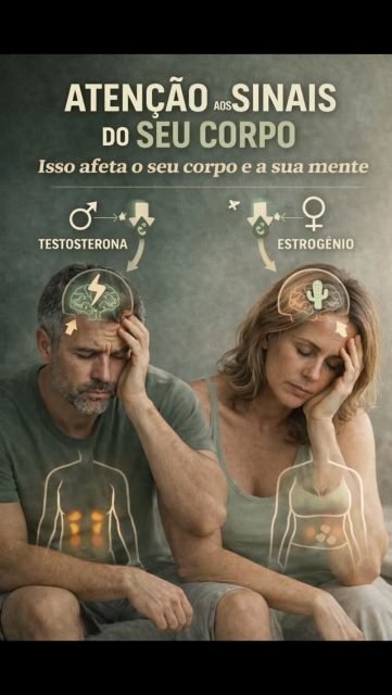 ⚠️ ATENÇÃO AOS SINAIS DO SEU CORPO!

Tanto homens quanto mulheres podem sofrer com a queda hormonal — e isso impacta diretamente energia, humor, desempenho e qualidade de vida. 👇

👨 BAIXA TESTOSTERONA NO HOMEM
😴 Cansaço constante
💔 Baixa libido
🏋️‍♂️ Perda de massa muscular
😞 Desânimo e até sintomas depressivos
🧠 Dificuldade de concentração
⚖️ Aumento da gordura abdominal

👩 BAIXO ESTROGÊNIO NA MULHER
🔥 Fogachos e suores noturnos
😴 Insônia
😡 Irritabilidade e mudanças de humor
💔 Baixa libido
🌵 Ressecamento vaginal
⚖️ Ganho de peso
😩 Fadiga constante

🚨 Muitas vezes esses sinais são normalizados ou ignorados… mas eles podem indicar um desequilíbrio hormonal importante!

🩺 O diagnóstico correto e o acompanhamento profissional fazem toda a diferença para recuperar sua qualidade de vida.

✨ Hormônios em equilíbrio = mais energia, bem-estar e saúde!

💬 Você já percebeu algum desses sinais em você ou em alguém próximo?

#SaúdeHormonal #Testosterona #Estrogênio #SaúdeDoHomem #SaúdeDaMulher Hormônios QualidadeDeVida BemEstar SaúdeMental Autocuidado CEAPP Climatério Andropausa VidaSaudável ViralSaúde